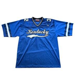 VTG Kentucky Wildcats #32 Football Jersey Mens XL Blue Captivating Apparel NCAA